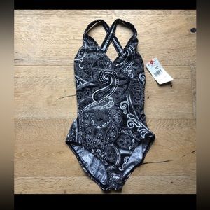 Speedo Paisley one piece swimsuit sz6 NWT Price Firm!